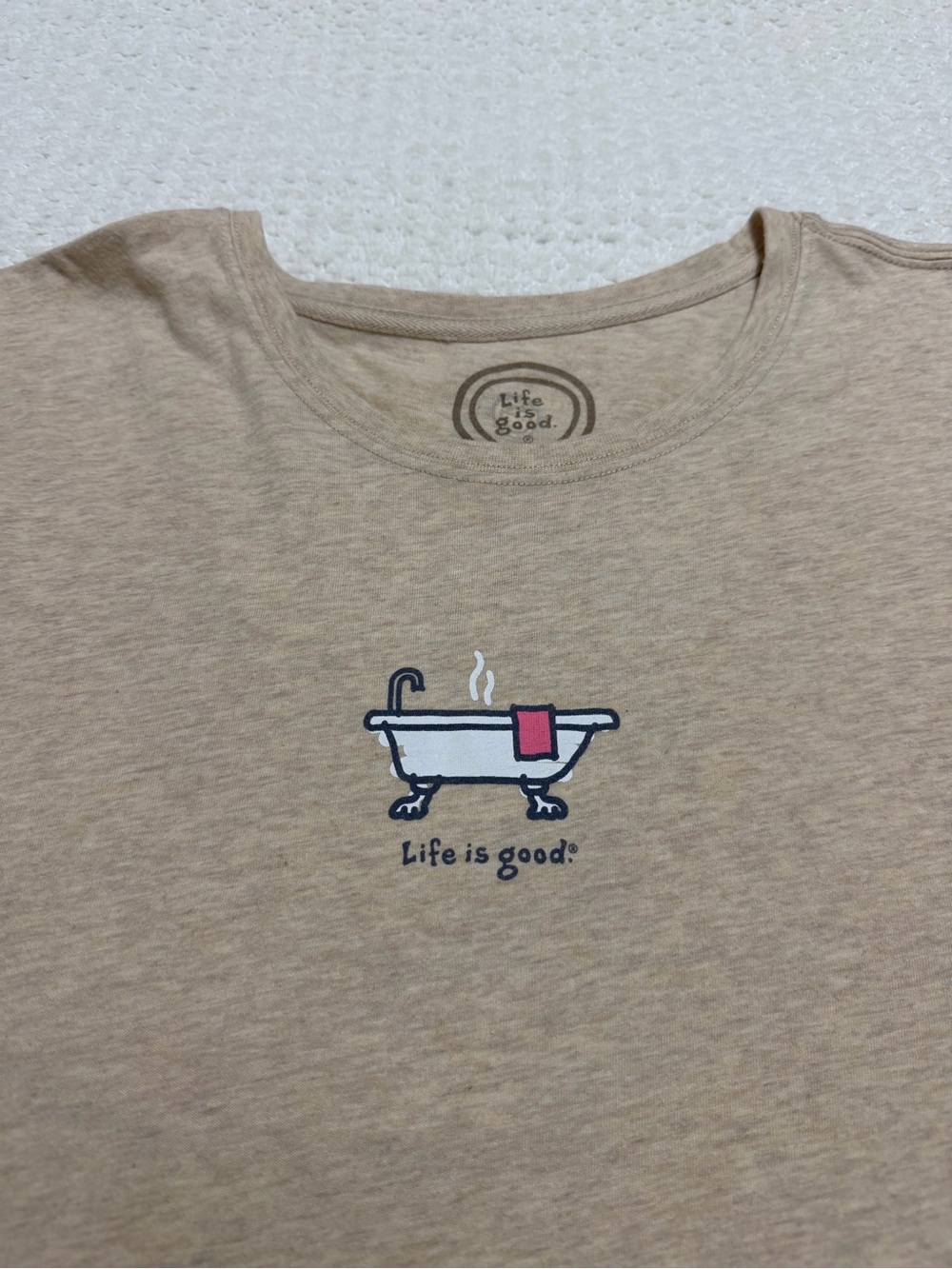 Life is Good Relaxed Fit Old Fashioned Tub Short Sleeve Shirt Women’s Size XL - Picture 2 of 7
